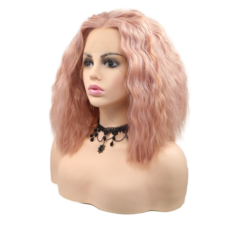 Wholseale Short Frontal Bob HD Wigs for Black Women Front Lace Hair Wigs Synthetic