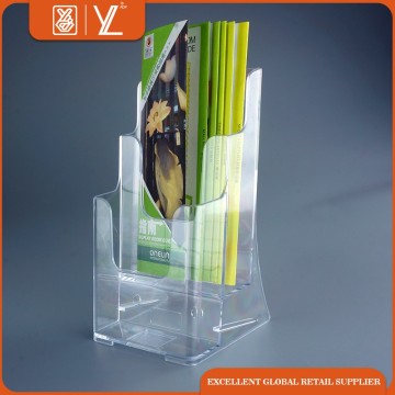 Countertop A6 brochure dispenser acrylic leaflet dispenser for wall mount