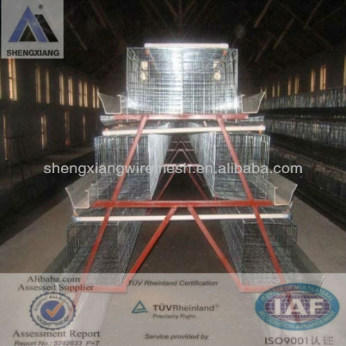 (Germany TUV Rheinland)3or4 layer(factory)hot dipped poultry farming cage for chicken