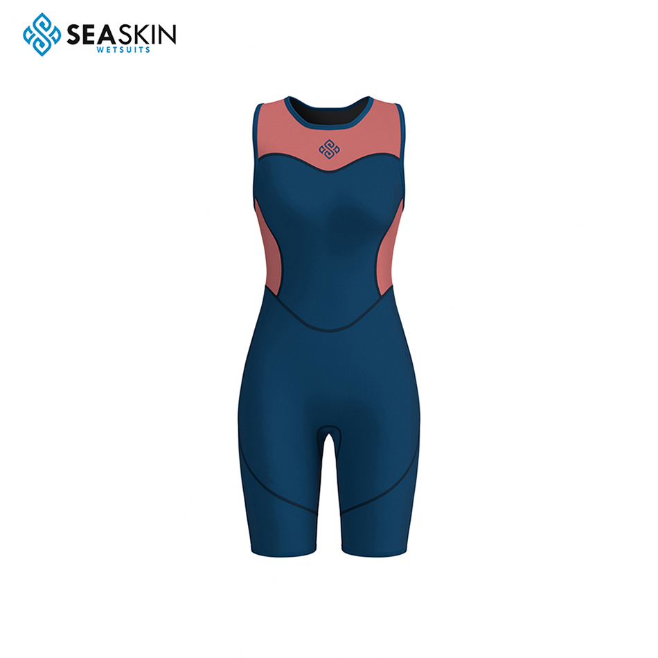 Seaskin zipperless लघु जॉन सर्फिंग महिलाओं के wetsuit