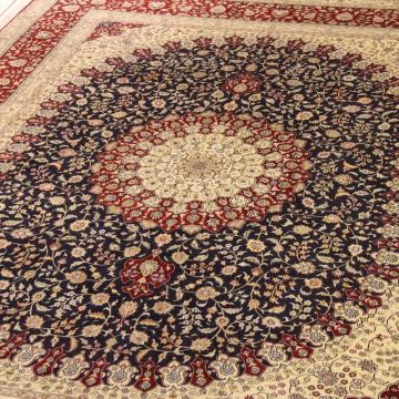 9'x12' Handwoven Pure Silk Oriental Traditional Carpet