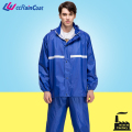 veste imperméable de pluie double couche moteur avec pantalon polyester qualité européenne