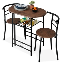 Hot Selling Space-Saving Dining Table Set with Two Chairs - Perfect for Small Kitchen Spaces