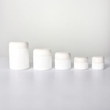 Serie Opal White Glass Body Cream Jars para cosmético