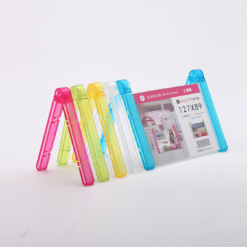 Outdoor and Indoor Counter Top Clear Plastic Picture Frames