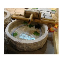 Indoor Stone Bamboo Japanese Water Fountain Decor