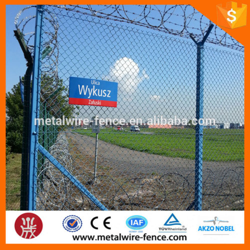 PVC coated used chain link fencing in metal wire mesh