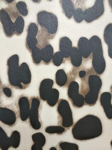 Printed small leopard print PU leather