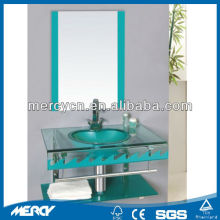Glass Basin Set Hanging Tempered Glass Basin Set