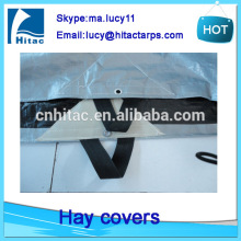 heavy duty windproof hay tarps tarpaulin,round bale hay tarps to cover the haystack