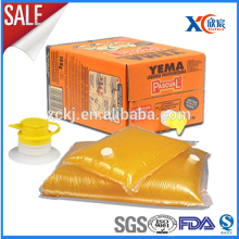 Plastic material egg liquid bag in box