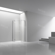 Chrome diamond walk-in shower enclosure