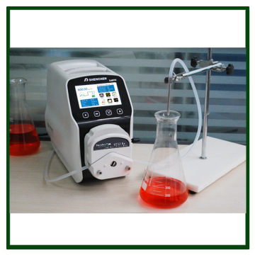 Chemical dosing pump with touch screen control