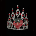 Çilek Rhinestone Tiara Toptan Yarışmasında Taç