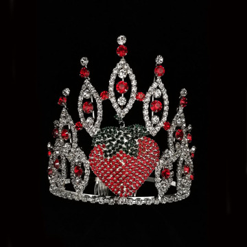 Tiara de fresa Rhinestone por mayor Pageant Crown