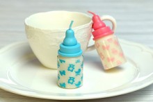 paraffin wax baby milk bottle shaped candle