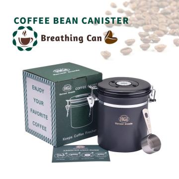 16oz Stainless Steel Coffee Bean Jar