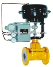 PFA FEP Lined Diaphragm Valve Weir type