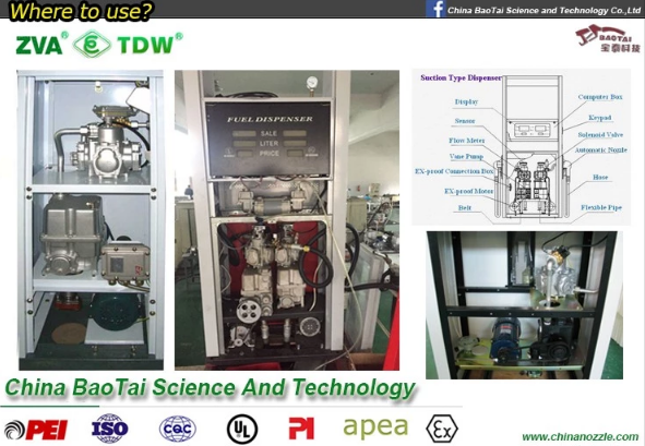 TDW fuel dispensing pump with Bennett dispenser vane pump