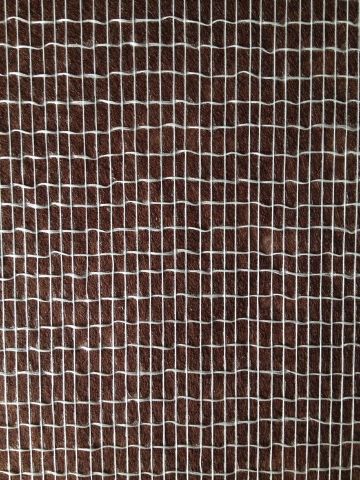 Mesh Reinforced Brown Polyester Mat