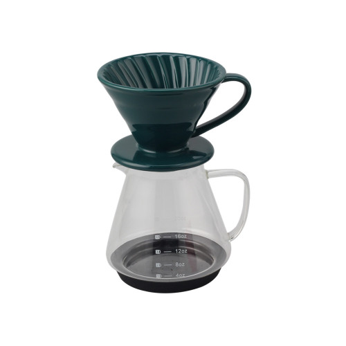 Dark Green Ceramic Coffee Dripper