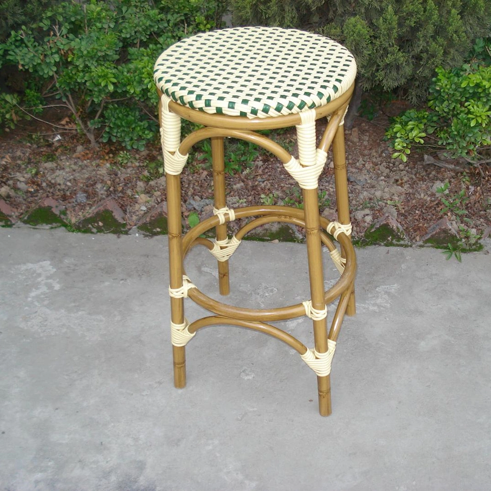Tiny Size Restaurant Garden Kitchen Aluminum Wooden Bar Stools