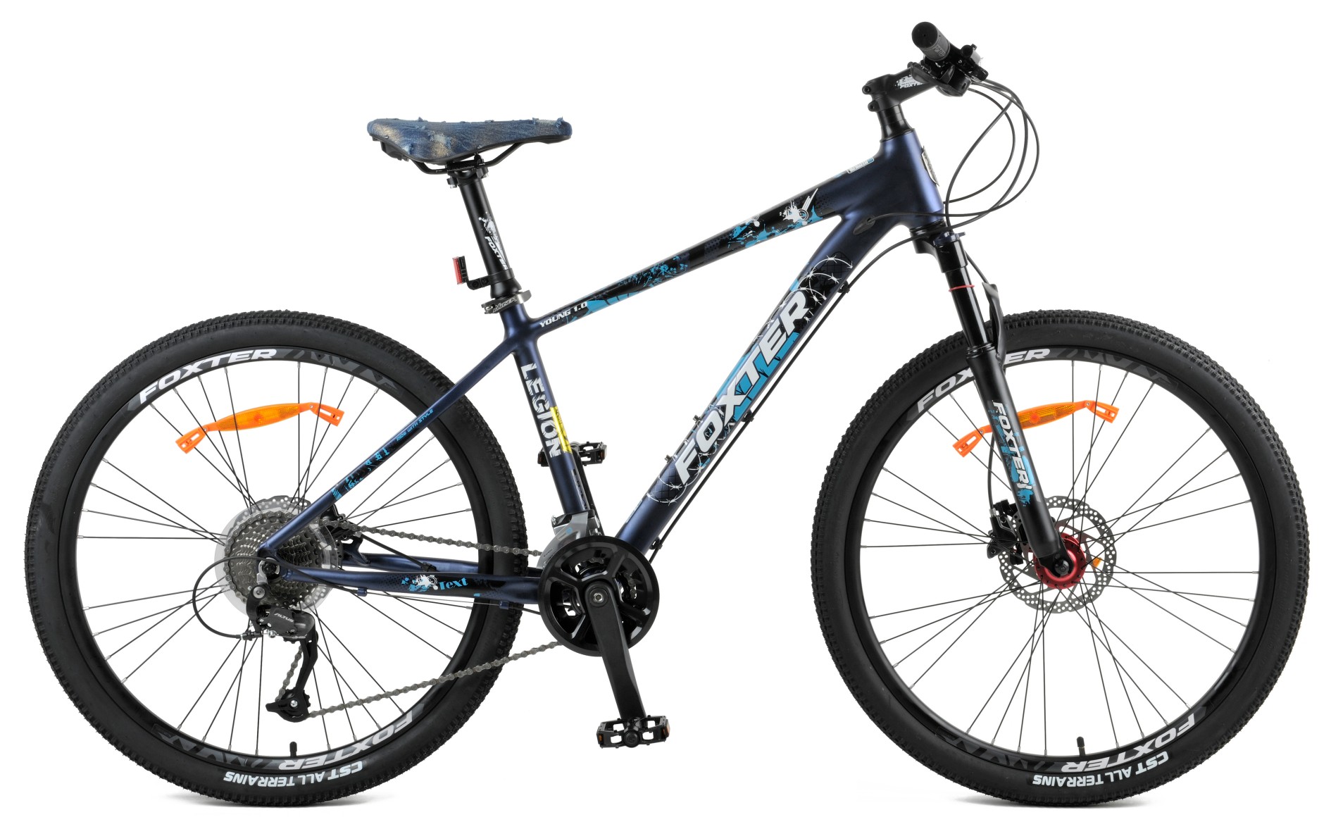 27.5 inç Y-1.3 alaşımlı çerçeve dağ bisikleti 18 vitesli ön süspansiyon çatalı yeşil siyah 27.5inch Y-1.3 alloy frame mountain bike 18speed front suspension fork green black