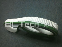 Removed teeth timing belt with guide belt