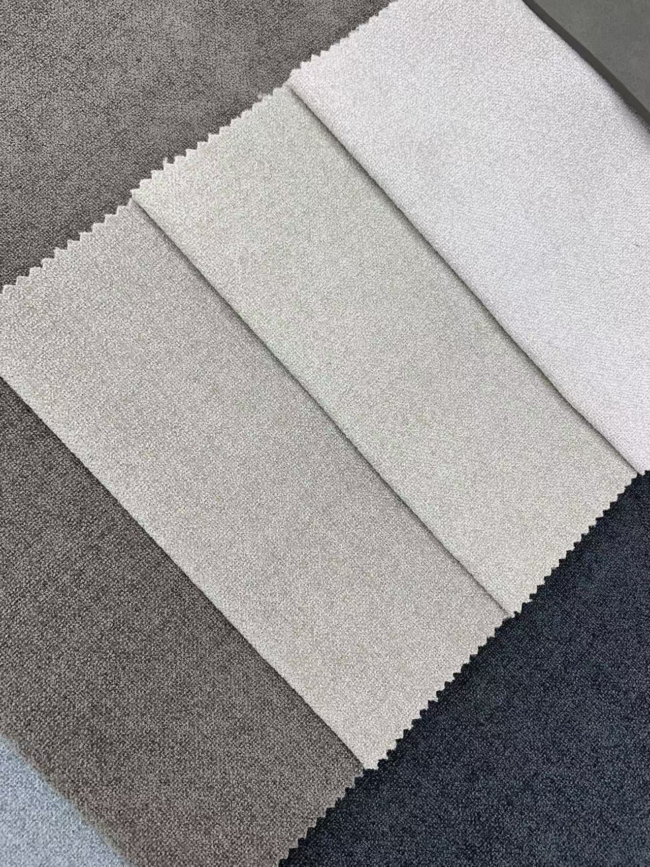 Tissu d'ameublement de canapé de couleur unie aspect lin Linen Look Solid Color Sofa Upholstery Fabric