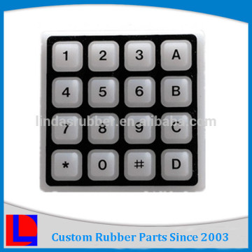 white silicone numeric keypad access control keypad