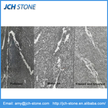 Black Granite with White Veins Jet Black Granite