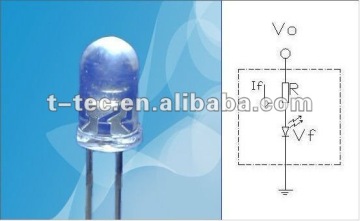 5mm Standard directivity led diode resistor for led diode resistor