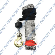 Synthetic Winch Rope with Hook UHMWPE Rope