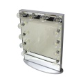 Cadre carré LED lumières miroir de maquillage acrylique