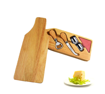 Wine bottle wood cheese tool