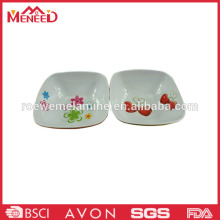 100%melamine classic design square nice rice bowl