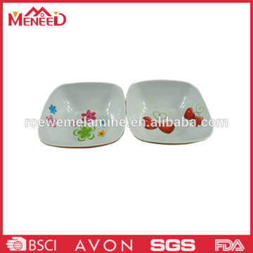 100%melamine classic design square nice rice bowl