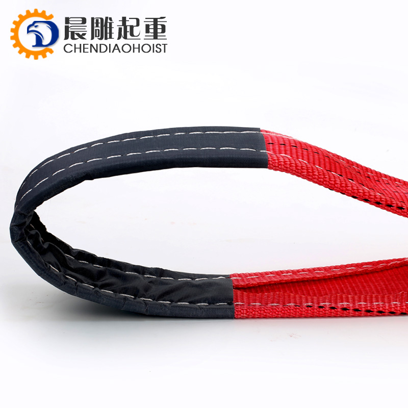 1T  5T 12T 20T Color Code Polyester Duplex Lifting Webbing Belt Webbing Sling