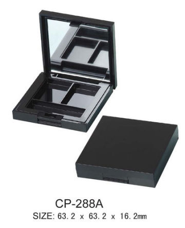 Square Cosmetic Compact/Eyeshadow Case With Mirror