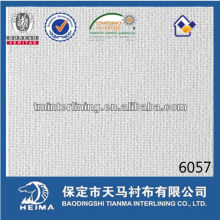50D plain weave fusible interlining fabric 6057 double dot interlining