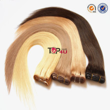 Top quality hand tied skin weft tape remy hair extensions pu