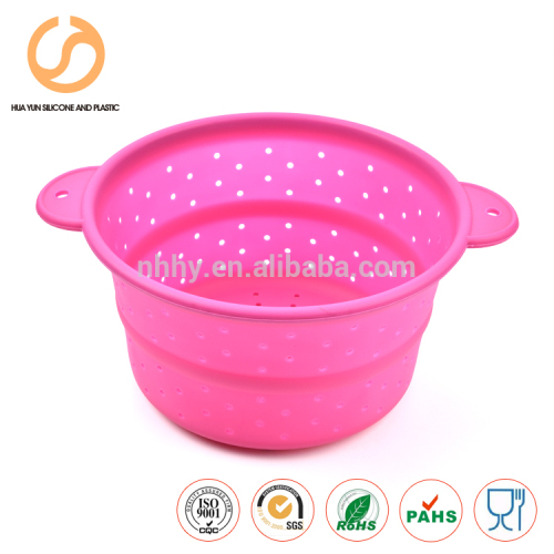 Collapsible Colanders Food-Grade Silicone kitchen Strainer Folding Strainer Colander