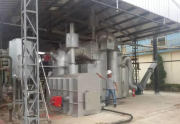 Urban household waste incinerator