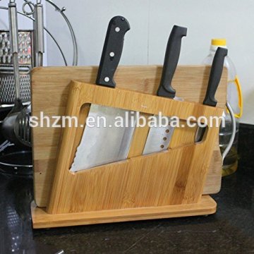 Universal Knife Block - Bamboo Kitchen Knives Holder Storage Stand for Knives & Kitchen Tools,, Knife Organizer and Holder