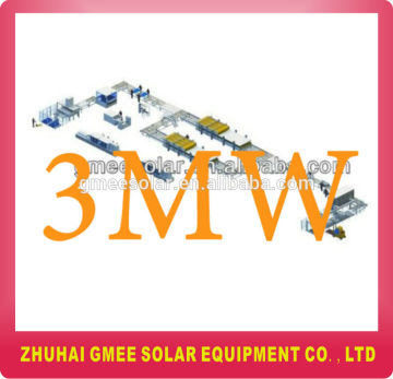 3MW solar panel manufacturing machines