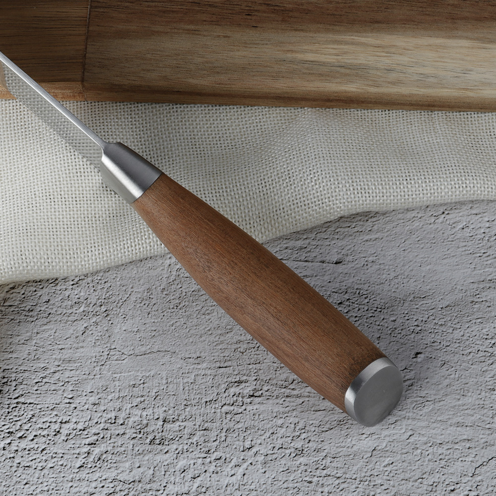 8 INCH BREAD KNIFE WITH WALNUT HANDLE