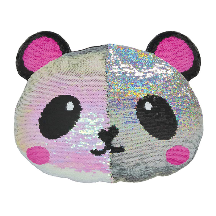 Panda Reversible Sequin Pillow 1 Panda Reversible Sequin Pillow 1