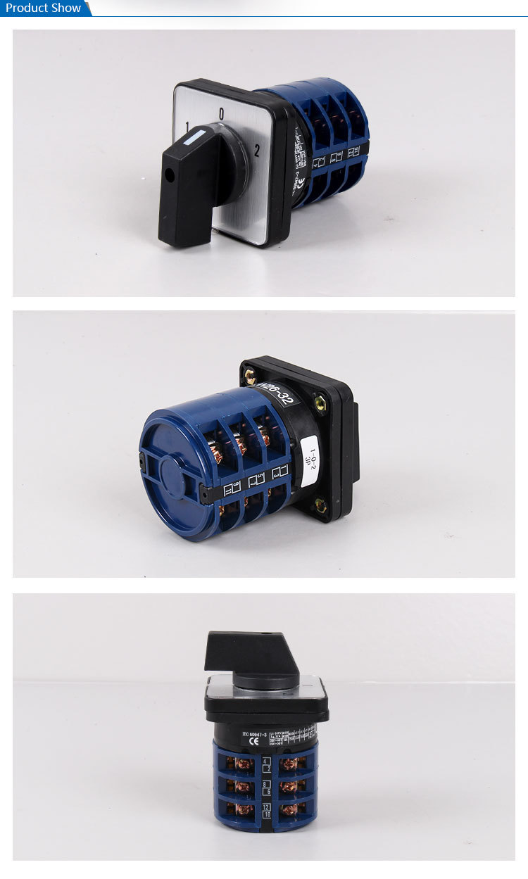 SAIP/SAIPWELL Electrical Equipment 220V 32A 7 Position Rotary Switch