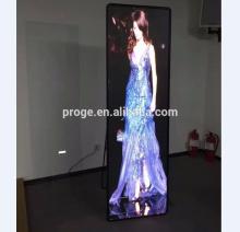high resolution portable ultra thin led X poster digital media advertising led display player