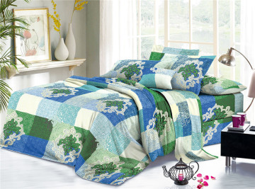 Custom Digital Printed Polyester Floral Textiles Bed Sheets